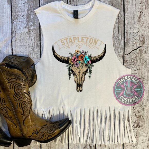 Chris Stapleton Fringe Muscle Tank - Picture 1 of 2